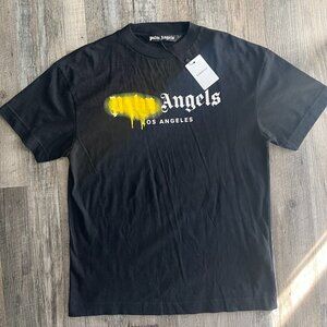 Palm Angels Los Angels Sprayed Black Tee